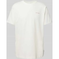 Mazine T-Shirt mit Label-Print in Offwhite, Größe L von Mazine