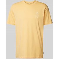Mazine T-Shirt mit Motiv-Print in Gelb, Größe XXL von Mazine