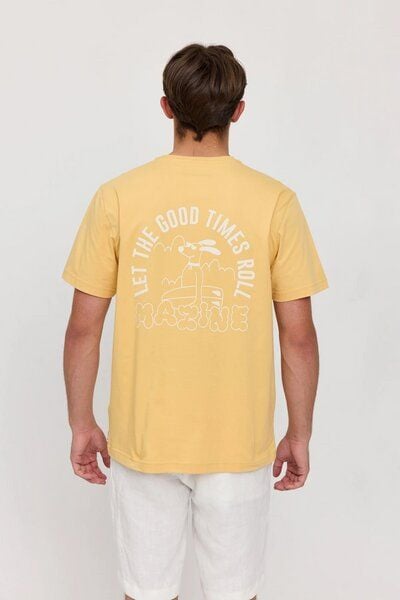 Mazine T-Shirt mit Rückenprint "Surf Dog" - aus Bio-Baumwolle von Mazine