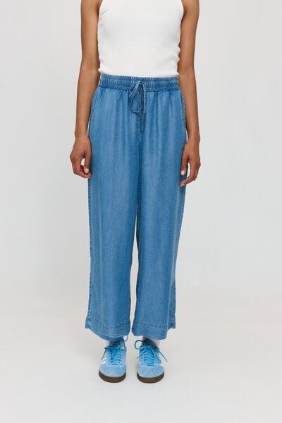 Mazine Weite Hose in Denim Look - aus Lyocell von Mazine