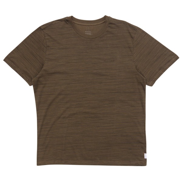 Mazine - Wobbly Striped T - T-Shirt Gr XXL braun von Mazine