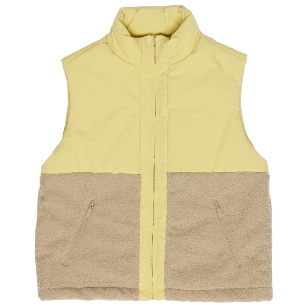 Mazine - Women's Fabric Blocking Vest - Fleeceweste Gr L beige von Mazine