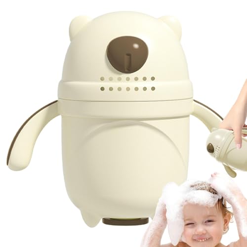 Babyspülbecher für das Bad, Badetasse zum Spülen der Haare | Baby-Badespülung, süßer Bär mit ergonomischem Griff | Shampoo-Löffel-Sprinkler von Mbiyhgta