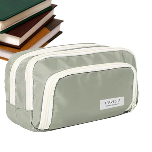 Bleistiftbeutel - Erweiterbares Bleistiftkoffer, Beutel Stationery Speicher | Graffiti Kids Bleistift Make -up -Tasche Mädchen Stiftbeutel Lehrer Bleistift Hülle Reißverschluss, wasserdichte Mehrschic von Mbiyhgta