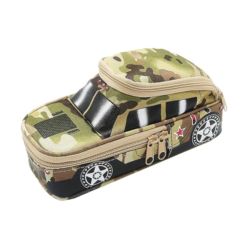 Coole Bleistifttasche – Soupched in Auto-Form, Stifttasche mit Reißverschluss mit großer Kapazität | coole Stifttasche, elegante tragbare Stifttasche mit Reißverschluss, elegante Tasche, gelb, Se von Mbiyhgta