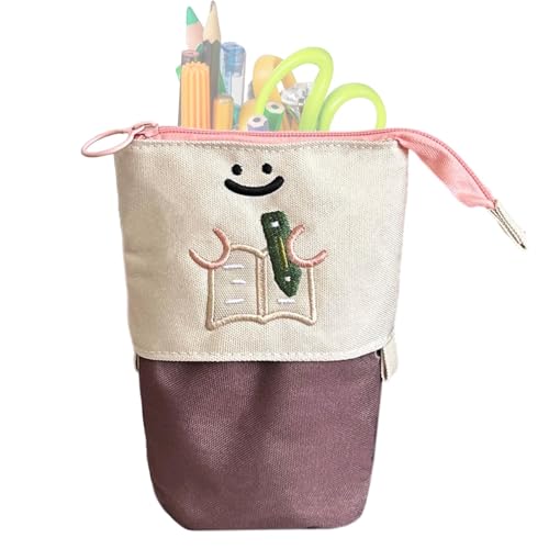 Federmäppchen mit großer Kapazität, Federmäppchen Organizer, Stiftetasche mit großer Kapazität, bedruckt mit Buchmustern, Reißverschluss-Stifteetuis, org, coffee, Se référer au descriptif, Siehe von Mbiyhgta