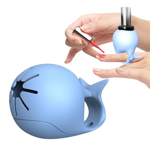 Finger -Nagellackflaschenhalter, Fingernagelpolierflaschenklasse Untippbar | Nonrutsch Silikonnagel-Gel Stand für Frauen und Mädchen, weicher Anti-Spill für Salon-Heimreisegebrauch, tragbar von Mbiyhgta