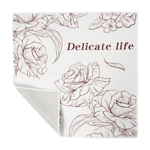 Kosmetiktasche aus Stoff, tragbare Kosmetiktasche – faltbare Make-up-Tasche aus Stoff, Kulturbeutel, wiederverwendbarer Make-up-Organizer, Kamera-Wickeltuch, Welt der Blumen, Consulte la descripción, von Mbiyhgta