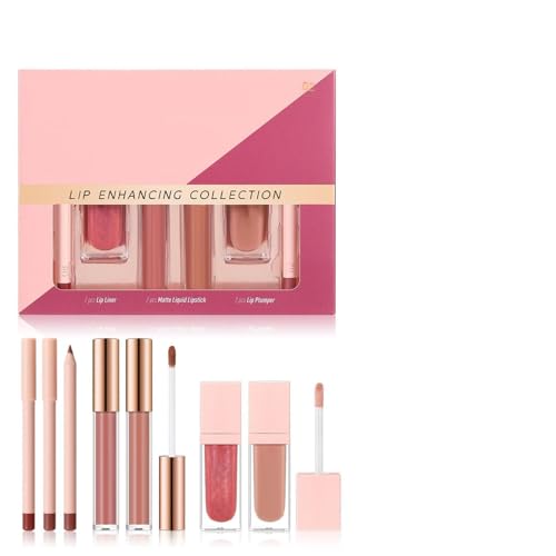 Mbiyhga Lipgloss-Set, lang anhaltende Frauen getönte Lipgloss-Set | 6 Stücke Lippenstift Kit Schönheitsvorräte für Damen Girls Daily Party Pendeln Reise Reise Urlaub Urlaub Dating Dating von Mbiyhgta