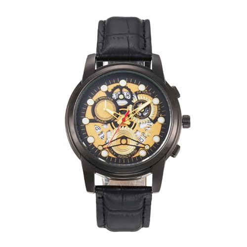 Mbiyhgta Mechanical Watger, ATTALES Herrenuhren mit ihrer Datumsanzeige B - fortgeschrittene Uhr | Mode-Accessoires, automatische Armbanduhr, einfach, Analog 40 mm, schwarz, Se référer au descriptif von Mbiyhgta