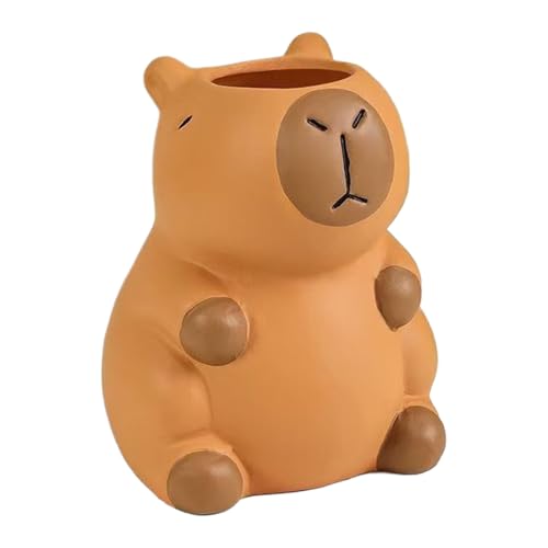 Mbiyhgta Niedlicher Stifthalter - Animal Organizer, Cartoon Storage | Capybara Stifthalter Schreibweise Eitelkeitsbehälter, Desktop Kitchen Utensilien von Mbiyhgta