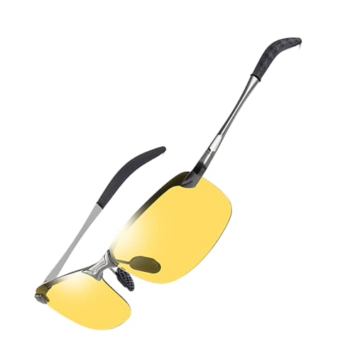 Photochrome Sicherheitsbrille - adaptive UV -blockierende Sonnenbrille, kratzfeste Objektive, winddichtes Wickel -Fit Smart Light einstellen | Schutz für Männer Frauen, das Radfahren im Freien im Frei von Mbiyhgta