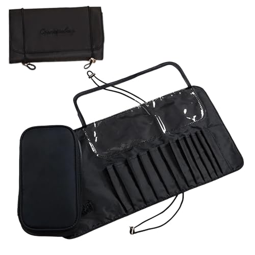 Reise-Make-up-Pinsel-Organizer | Etui Für Rollende Kosmetikpinsel,Make-up-Pinsel-Aufrolltasche, Beutelhalter, Tragbare Roll-Up-Pinsel-Aufbewahrungstasche Für Make-up-Pinsel, Kosmetikutensilien von Mbiyhgta