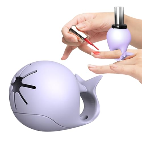 Untippbare Nagellackflaschenhalter | Untippbare Fingernagel -Polnische Flaschenständer | Nonrutsch Silikonnagel-Gel Stand für Frauen und Mädchen, weicher Anti-Spill für Salon-Heimreisegebrauch, tragba von Mbiyhgta