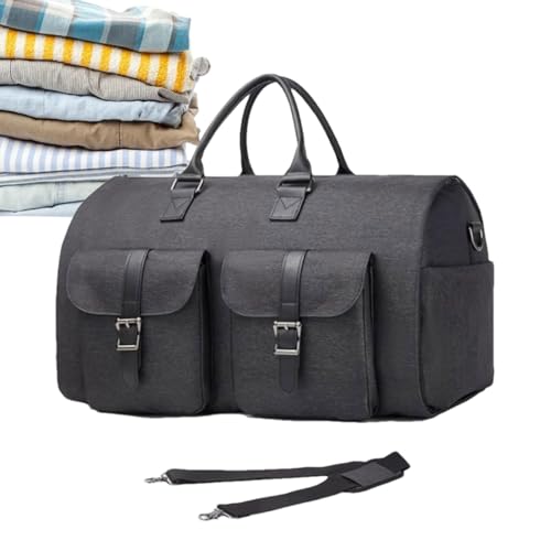 Wochenendkleidungsstücksbeutel - Overhead -Fach -Duffel, Cabrio -Flugbag | Multipurpose mit sicheren Reißverschlüssen, leicht zu Faltbare Struktur, ideal für Männer und Frauen Reisen von Mbiyhgta