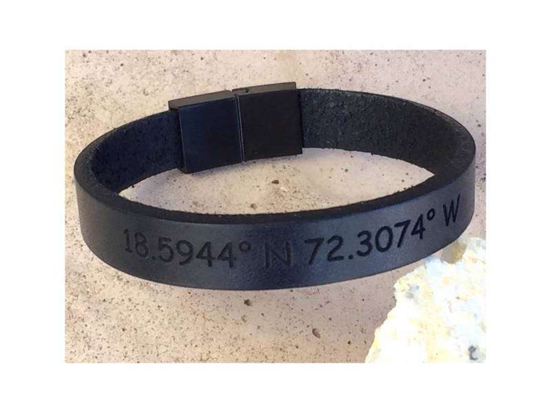 Herren Armband Personalisierter Schmuck Für Jungs Versteckte Nachricht Geschenk Freund Männer Leder Mit Gravur Geschenke Mann Sohn von MbraceMen