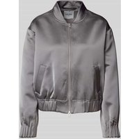 mbyM Bomberjacke mit seitlichen Eingrifftaschen Modell 'Salita' in Mittelgrau, Größe M mbyM Bomberjacke mit seitlichen Eingrifftaschen Modell 'Salita' in Mittelgrau, Größe M von MbyM
