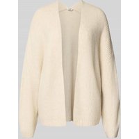 mbyM Cardigan mit gerippten Abschlüssen in Weiss, Größe S/M von MbyM