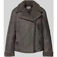 mbyM Jacke in Leder-Optik Modell 'Sherlice' in Anthrazit, Größe L von MbyM