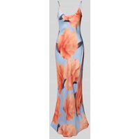 mbyM Maxikleid mit Spaghettiträgern Modell 'Bellah' in Orange, Größe M von MbyM