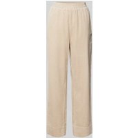 mbyM Straight Leg Stoffhose mit Strukturmuster Modell 'Berinna' in Beige, Größe M von MbyM