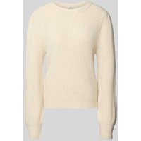 mbyM Strickpullover mit Rundhalsausschnitt Modell 'Farrell' in Weiss, Größe XL mbyM Strickpullover mit Rundhalsausschnitt Modell 'Farrell' in Weiss, Größe XL von MbyM
