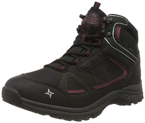 McKINLEY Damen Multifunktionssko Maine Mid Aqb Trekking Wanderstiefel, Schwarz Black Red Wine Sil 900, 38 EU von Mc Kinley