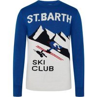 Mc2 Saint Barth Pullover aus einem Wolle-Kaschmir-Mix mit Ski-Motiv in XL von Mc2 Saint Barth