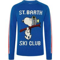 Mc2 Saint Barth Pullover aus einem Wolle-Kaschmir-Mix nit Snoopy-Motiv in S von Mc2 Saint Barth