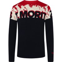 Mc2 Saint Barth Rundhalspullover aus einem Wolle-Kaschmir-Mix mit St. Moritz-Motiv in XL von Mc2 Saint Barth