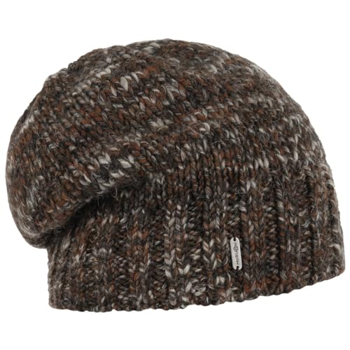 McBURN Alaseja Damen Strickmütze - Made in Italy Strickbeanie Beanie Skimütze Oversize, Oversize Herbst-Winter - One Size Dunkelbraun von McBURN