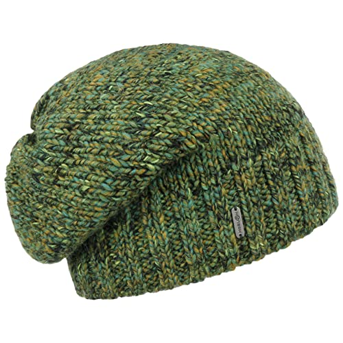 McBURN Alaseja Damen Strickmütze - Made in Italy Strickbeanie Beanie Skimütze Oversize, Oversize Winter Herbst-Winter - One Size grün von McBURN
