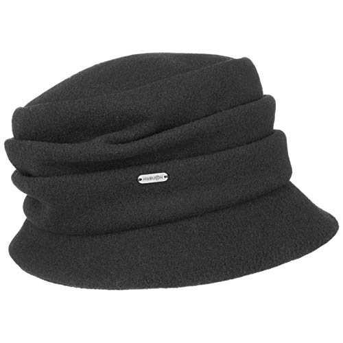 McBURN Katja Wollhut Damenhut Winterhut Hut Damen - Made in Italy mit Futter, Futter Winter Herbst-Winter - One Size schwarz von McBURN