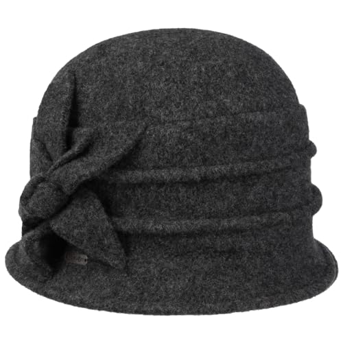 McBURN Maliva Walkhut Wollhut Damenhut Glockenhut Damen - Made in Italy Winter Herbst-Winter - One Size anthrazit von McBURN