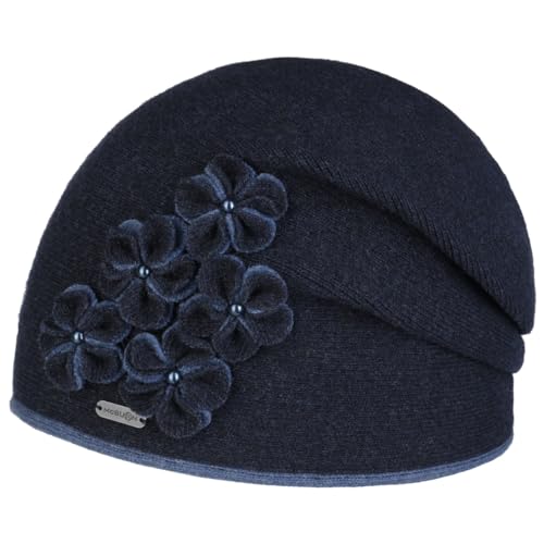 McBURN Mindella Beanie Wollm³TZE Winterm³TZE Damenm³TZE Damen - Made in The EU Herbst-Winter Winter - One Size blau von McBURN