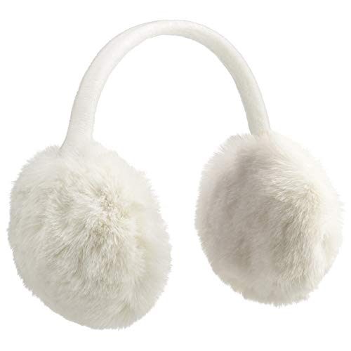 McBURN One Colour Webpelz Ohrenschützer Ohrenwärmer Ohrenschutz Damen - Winter Herbst-Winter - One Size cremeweiß von McBURN