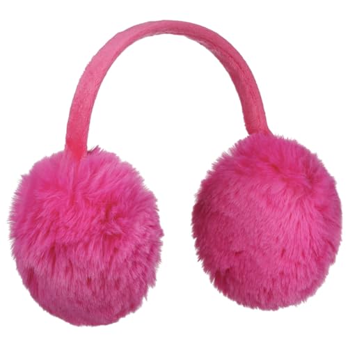 McBURN One Colour Webpelz Ohrenschützer Ohrenwärmer Ohrenschutz Damen - Winter Herbst-Winter - One Size pink von McBURN
