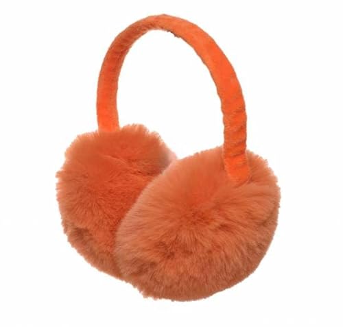 McBURN One Colour Webpelz Ohrenschützer Ohrenwärmer Ohrenschutz Damen - Winter Herbst-Winter - One Size orange von McBURN