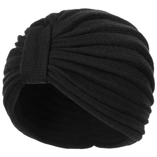 McBurn Giovanna Winter Wollturban Damen - Made in Italy Strickturban Winterturban Strickmützen Herbst-Winter - One Size schwarz McBurn Giovanna Winter Wollturban Damen - Made in Italy Strickturban Winterturban Strickmützen Herbst-Winter - One Size schwarz von McBURN