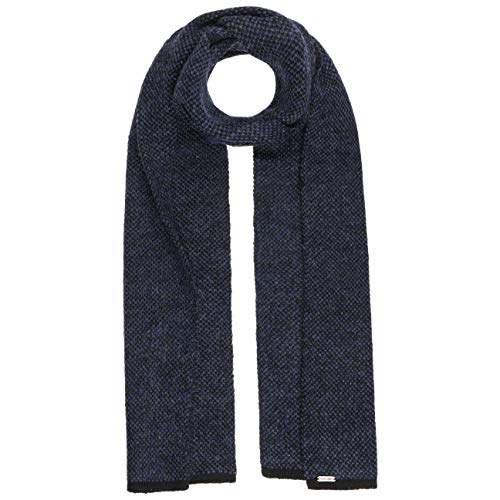 McBURN Lemara Twotone Strickschal Schal Damenschal Winterschal Damen - Made in Italy Winter Herbst-Winter - One Size dunkelblau von McBURN