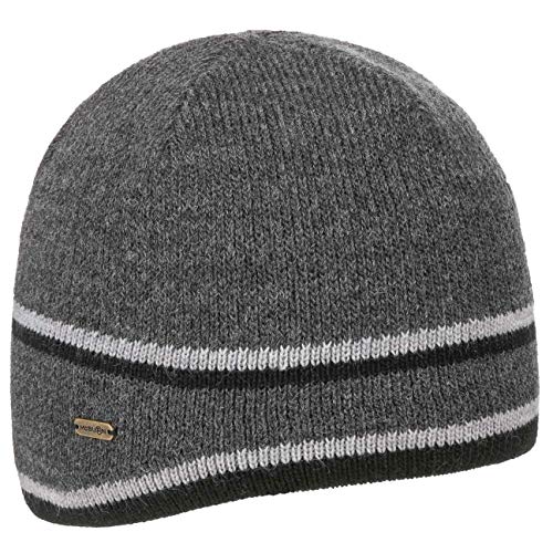 McBURN Beanie mit Ohrenschutz Wintermütze Wollmütze Damenmütze Herrenmütze Damen/Herren - Made in Italy Futter, Futter Herbst-Winter - One Size anthrazit von McBURN