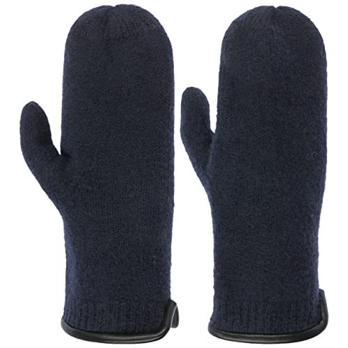 McBURN Woolmark Fäustlinge Fausthandschuhe Wollhandschuhe Damen - Winter Herbst-Winter - One Size dunkelblau von McBURN