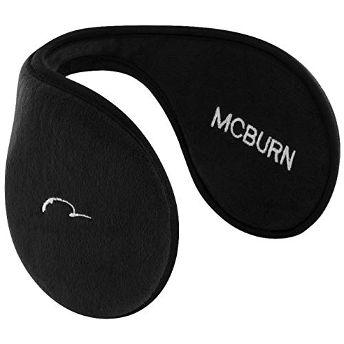 McBURN Earband Basic Ohrenwärmer Damen/Herren - ohrenwärmend Ohrenband Herren Herbst-Winter - One Size schwarz von McBURN