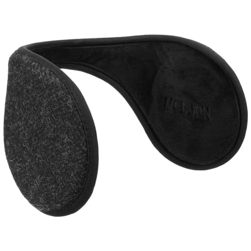 McBURN Herringbone Ohrenwärmer Damen/Herren - Earbands Ohrenschützer mit Futter Winter Herbst-Winter - One Size schwarz von McBURN
