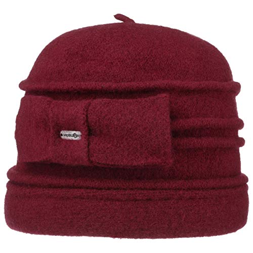 McBURN Karina Walkmütze Wollmütze Wintermütze Toque Damentoque Damen - Made in Italy Herbst-Winter - One Size Bordeaux von McBURN