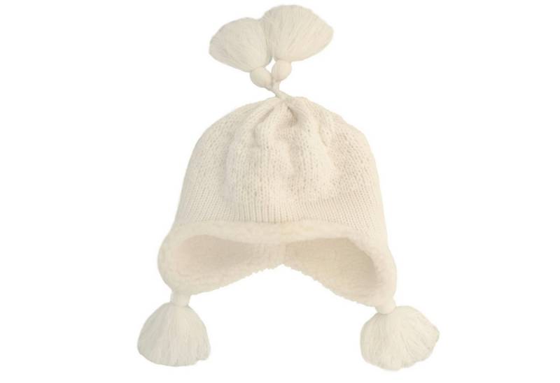 McBurn Strickmütze Pilotenmütze aus Strick mit Teddyfutter und Ohrenschutz von McBurn