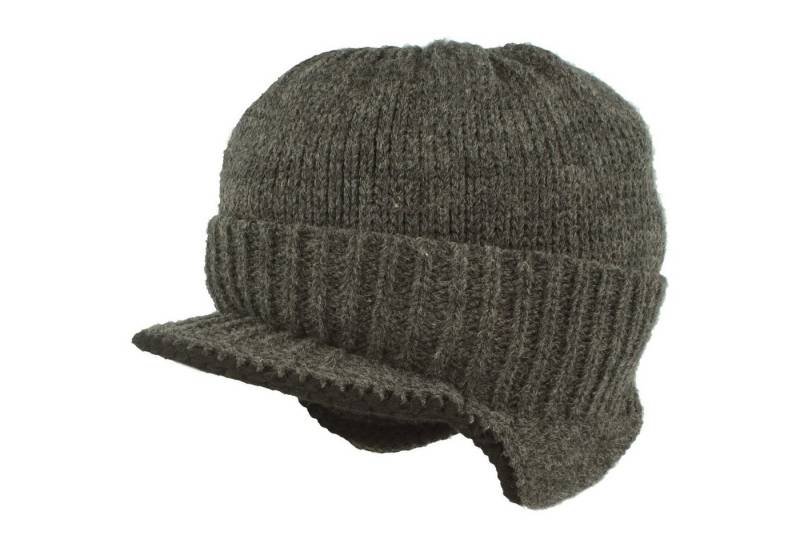 McBurn Strickmütze warm in Flieger-Optik mit Schild & Umschlag von McBurn