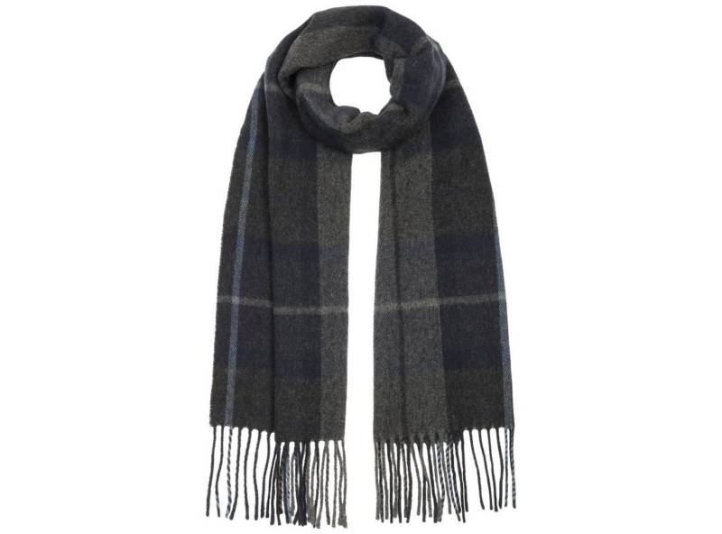 McBurn Strickschal, (1-St), Karoschal mit Fransen, Made in Italy von McBurn