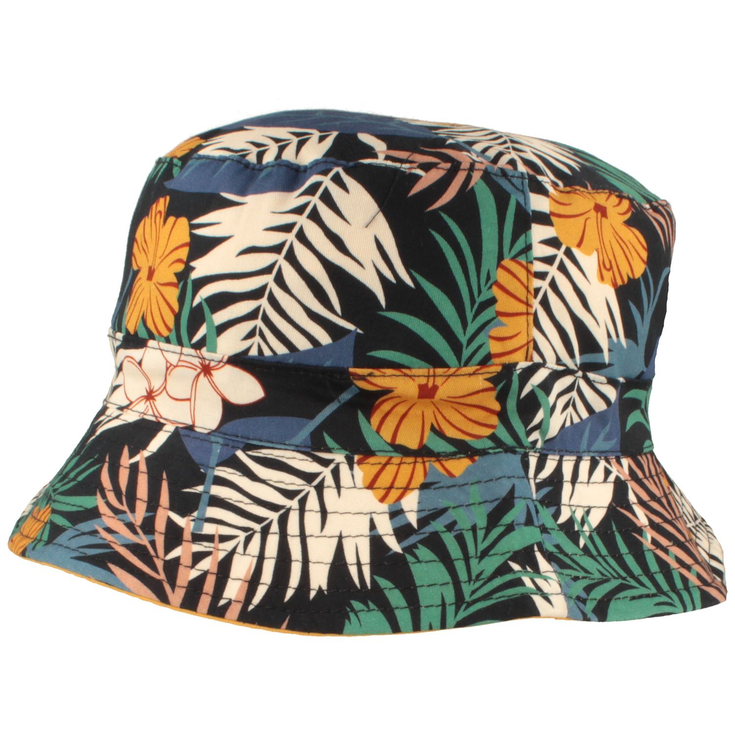 McBurn wendbarer Baumwoll-Bucket Hat mit Pflanzen-Muster von McBurn