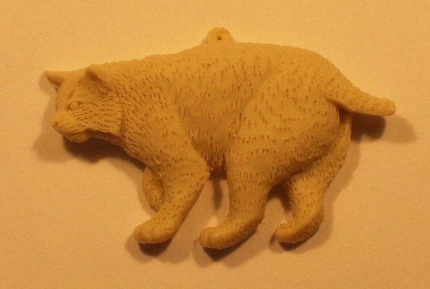 Fat Bob Katze Anhänger von McCloud9Jewelry